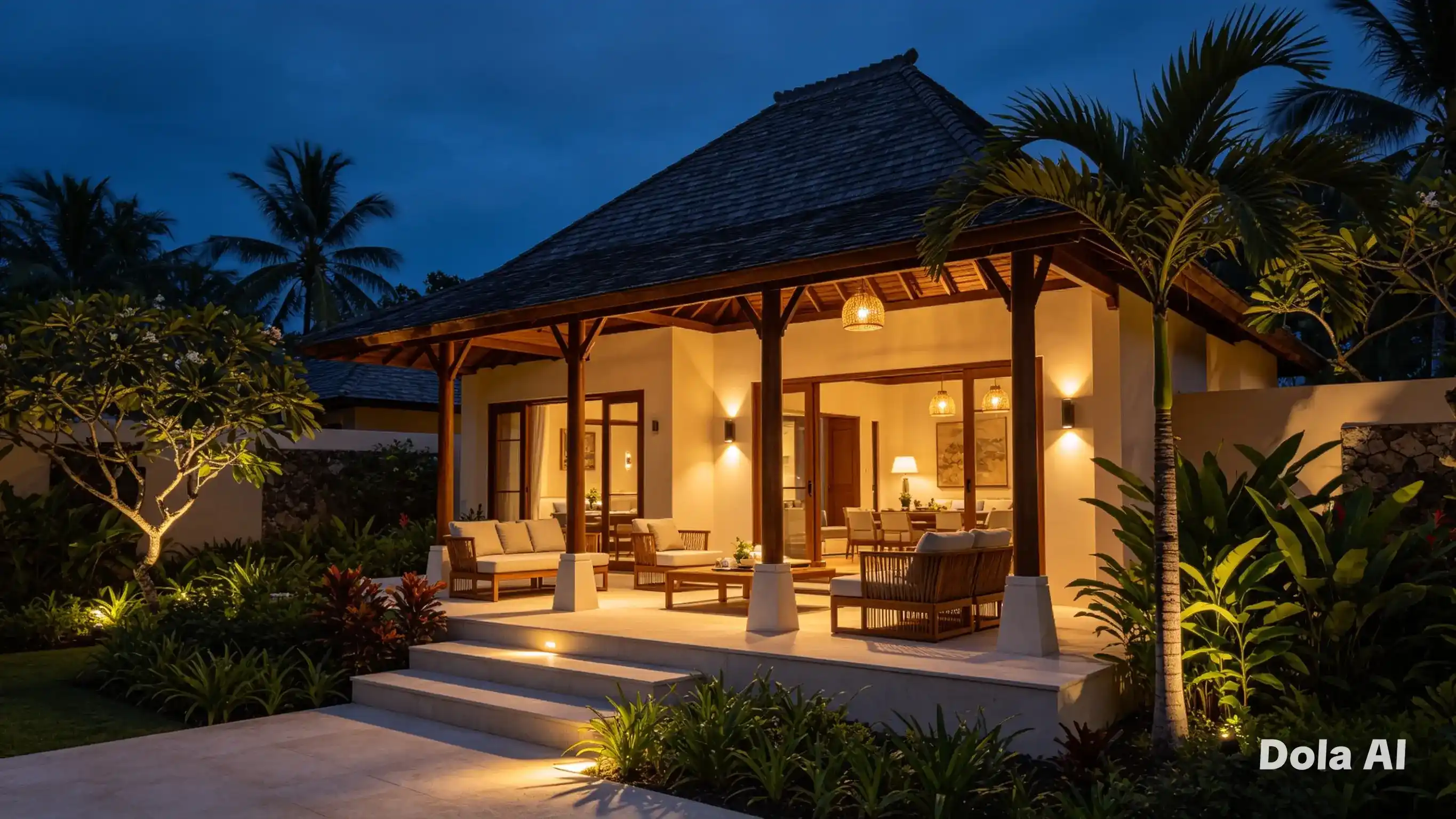 Villa at Night